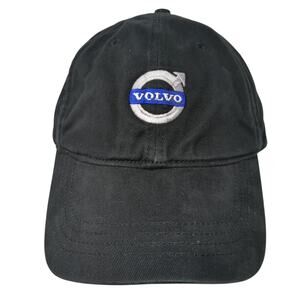 Volvo Logo Slideback Hat Black One Size Embroidered Ultra Club 6 Panel